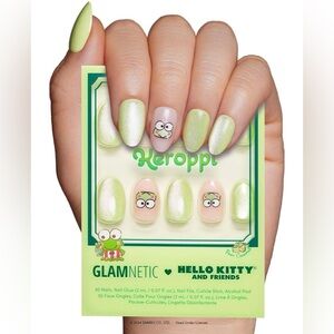 Glamnetic x Hello Kitty and Friends Keroppi Press-On Nails - Green and Pink